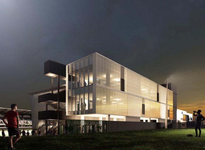 Construction d’espaces de convivialité au stade de la Rabine à VANNES (56)