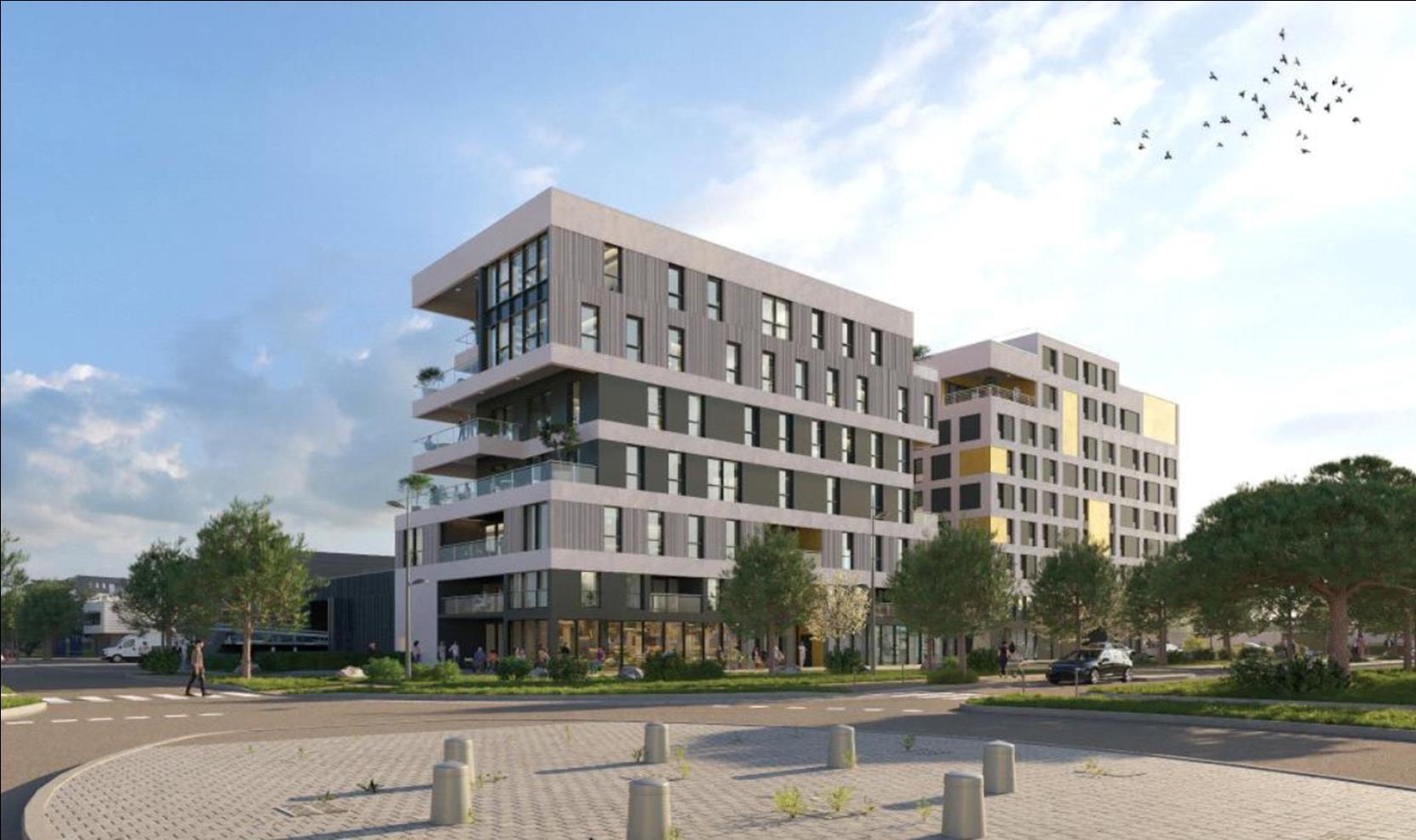 Construction d’un ensemble immobilier (bureaux, hôtel) avec parking couvert à Lorient (56)